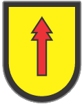 The unit insignia is a single red arrow set against a gold shield. The regiment modifies the insignia by adding a 2nd head to the arrow. Per FM:Federated Suns